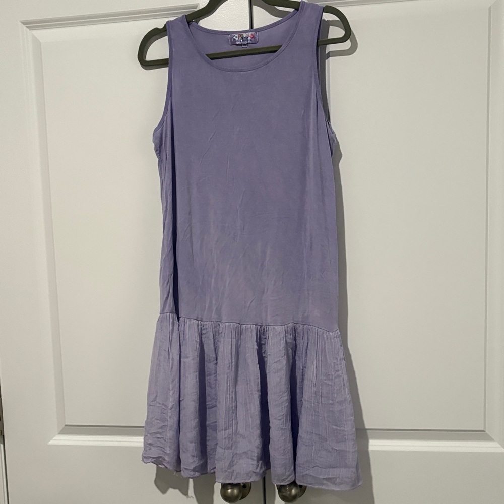 India Boutique Sleeveless Lavender Drop-Waist Midi Dress

One Size